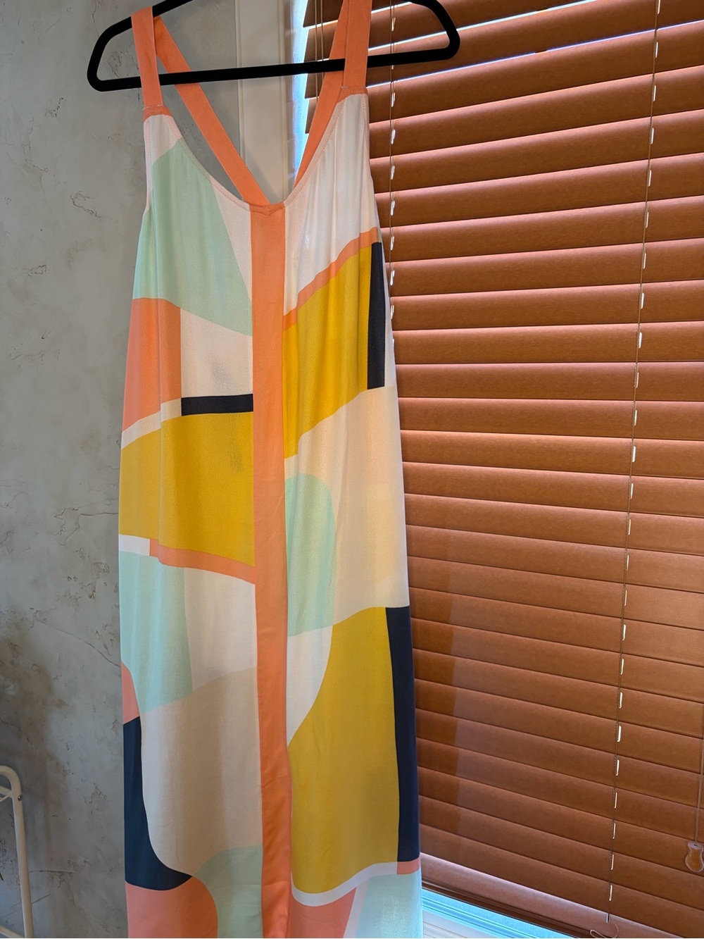O'Neill Colorblock Maxi Dress in Yellow, Coral, Mint & Navy